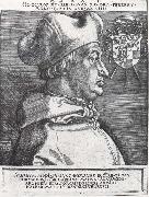 Albrecht Durer Cardinal Albrecht of Bran-Denburg in portrait oil painting artist